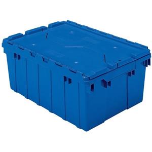 Akro-Mils 39120 Blue 12 gal. Attached Lid Container