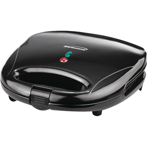 Brentwood TS-240B Non-Stick Compact Dual Sandwich Maker, Black - Brentwood  Appliances