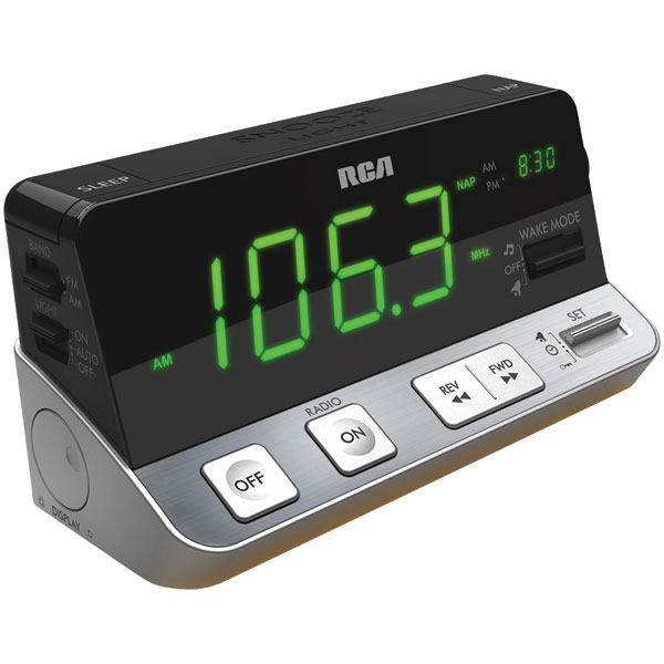 RCA RPC100 Rca Rpc100 Single Wake Big Button Alarm Clock Radio