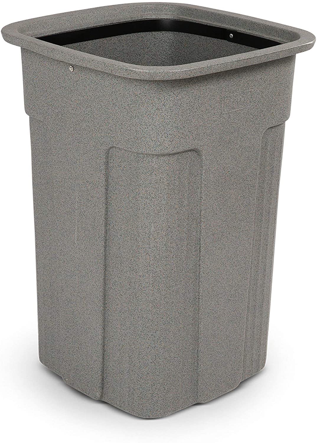 Toter Slimline 25 Gal. Graystone Square Trash Can